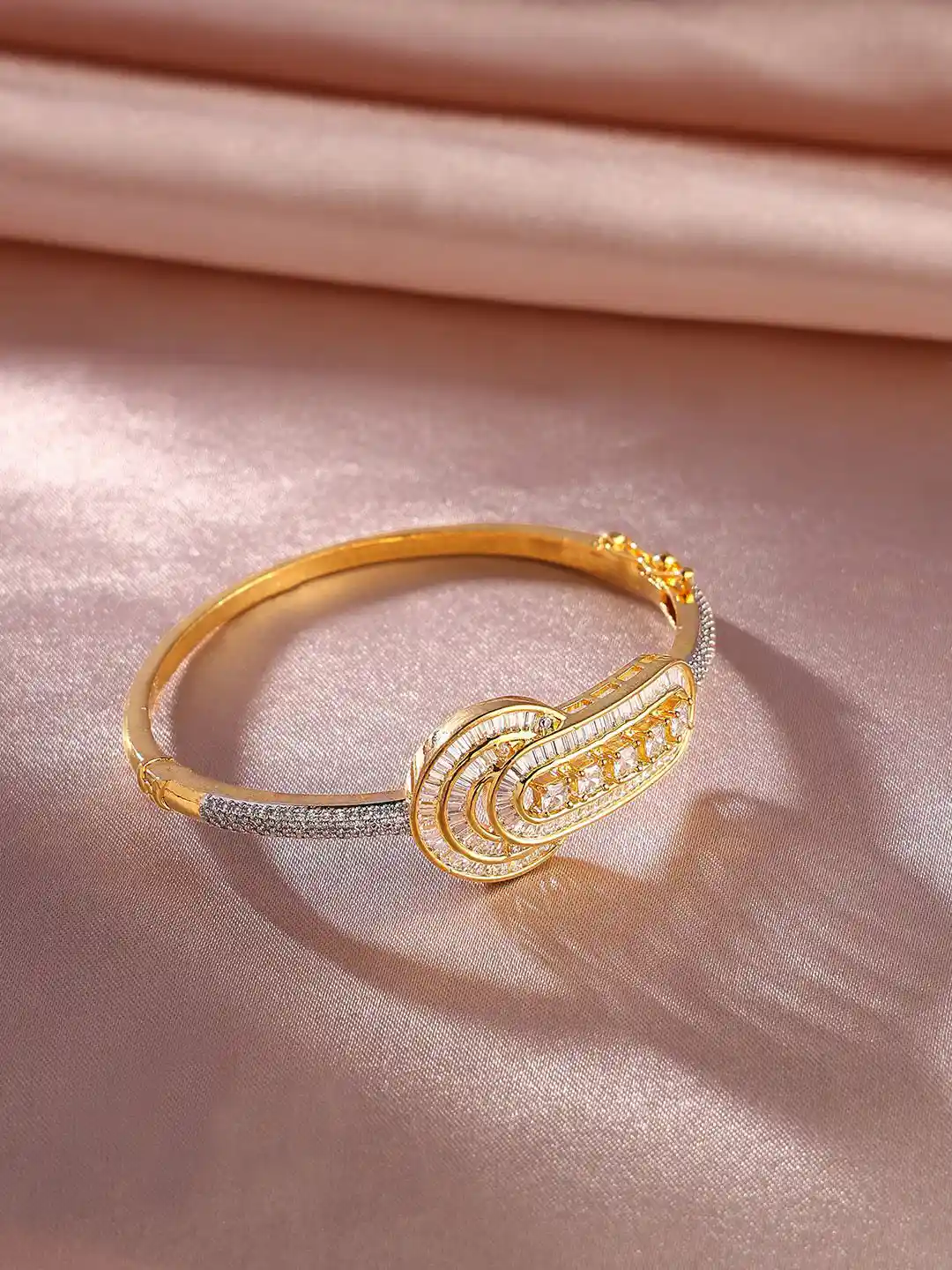 Diamond Bracelet Ladies Gold Kappu Designs Gold Plated Ladies