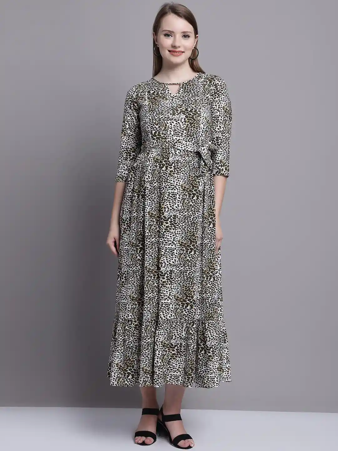 Buy Feel Clath Animal Print Maternity A-Line Midi Dress Dresses