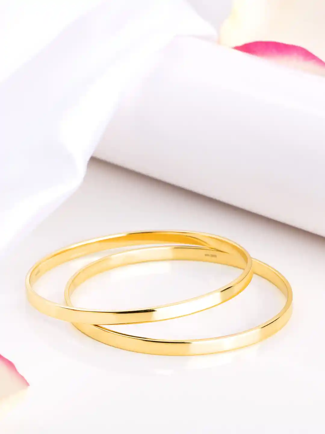 Zavya 925 Pure-Silver Gold-Plated Bangles1