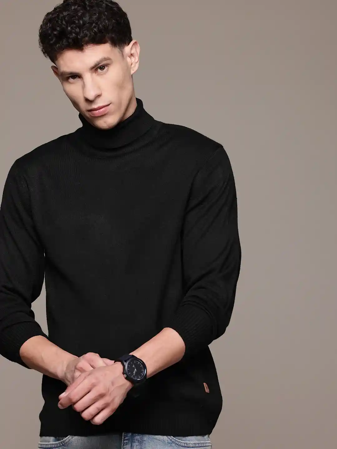 Buy Roadster Men Turtle Neck Pullover Sweaters for Men 30300351