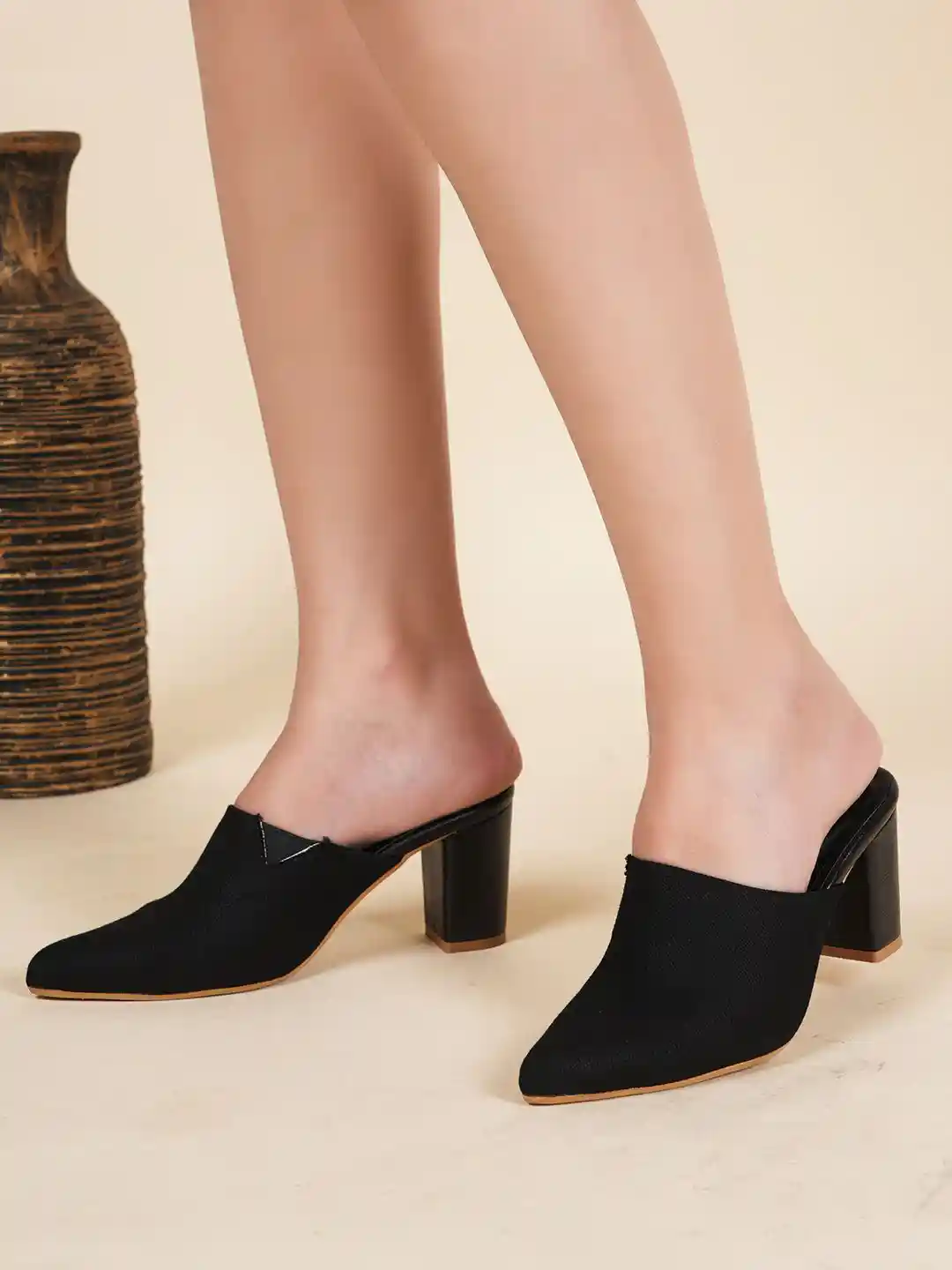 Heeled Mules Black Dress Mules The Roadster Lifestyle Co Women