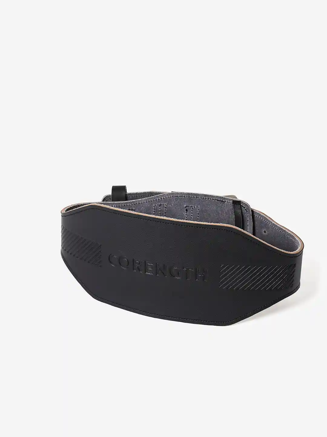 Buy Decathlon DOMYOS Black Leather Weight Training Belt Sports