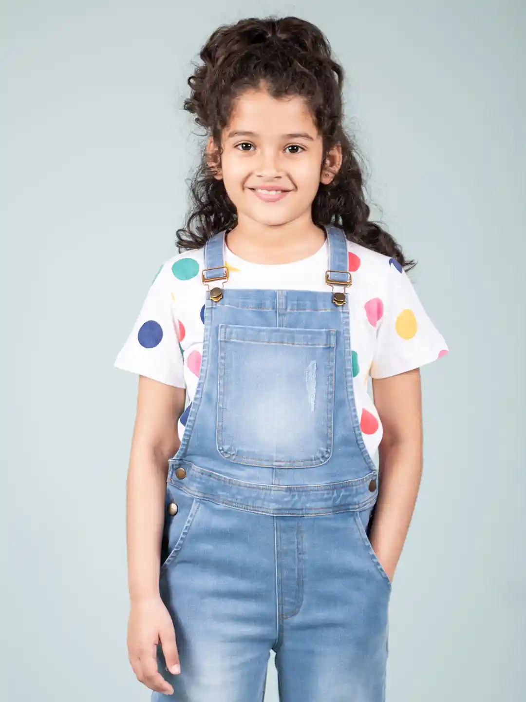 ボトムス TINY COTTONS denim dungaree TINYCOTTONS denim dungaree | hanakao