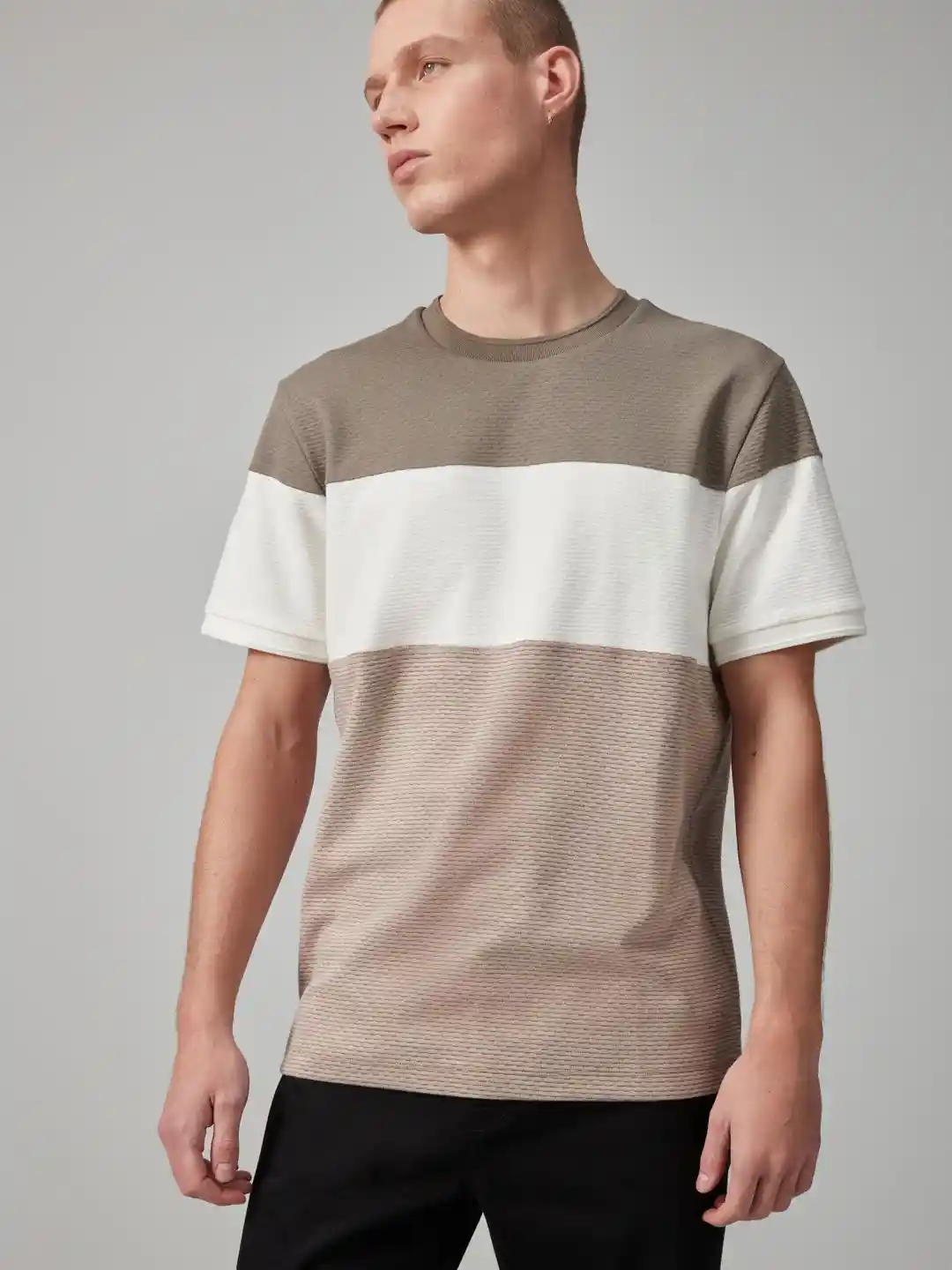 Buy NEXT Colourblocked Casual T-shirt Tshirts for Men 30323384
