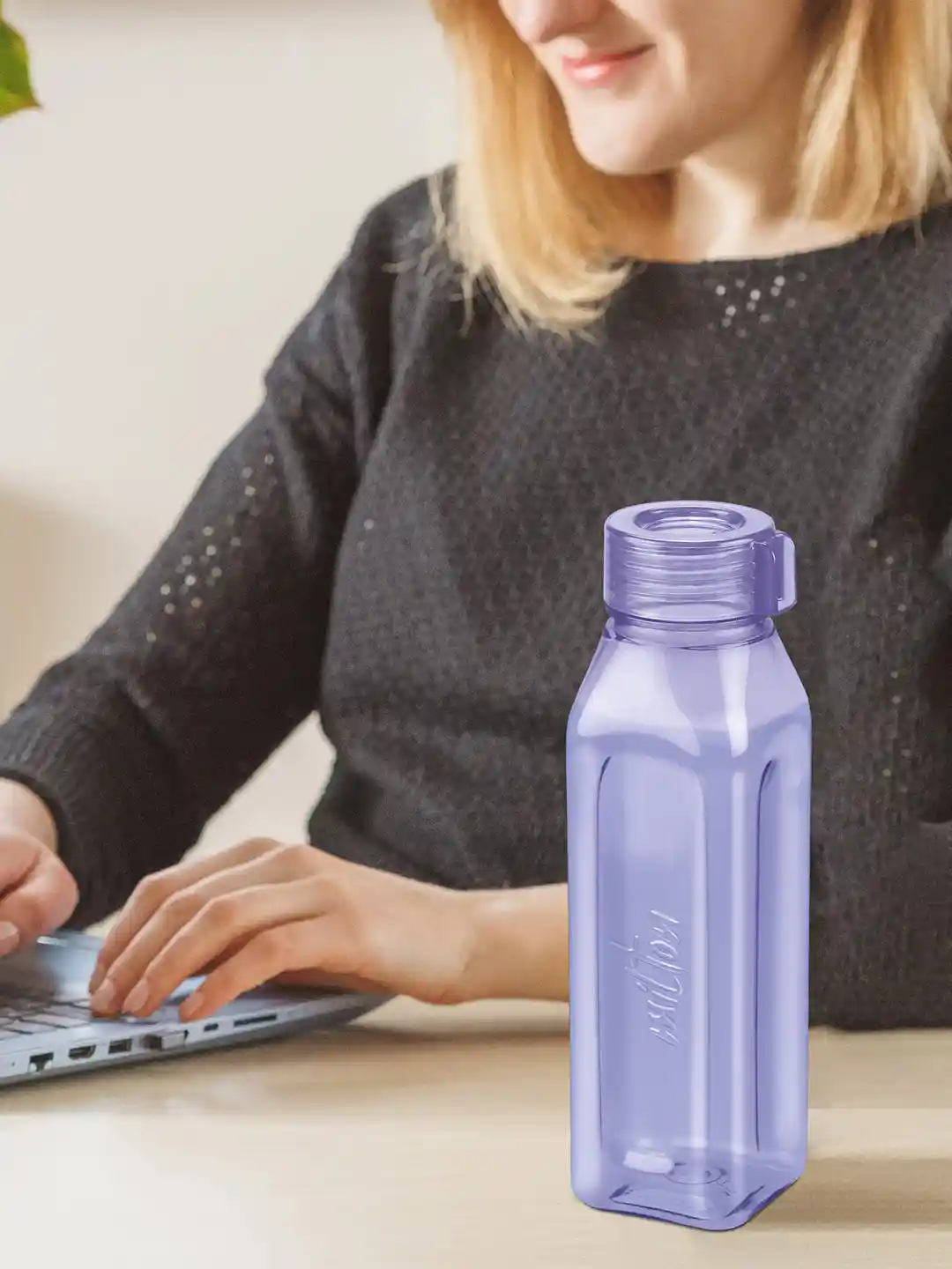 Buy Milton Prime Purple Plastic Spill Proof Water Bottle 470ml