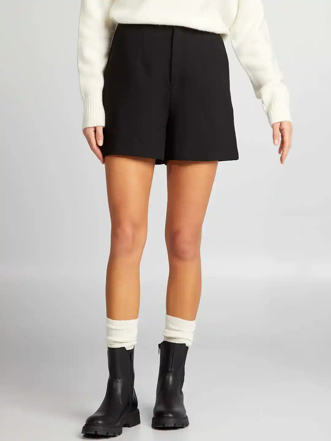 Buy KIABI Women Regular Fit High-Rise Shorts Shorts for Women