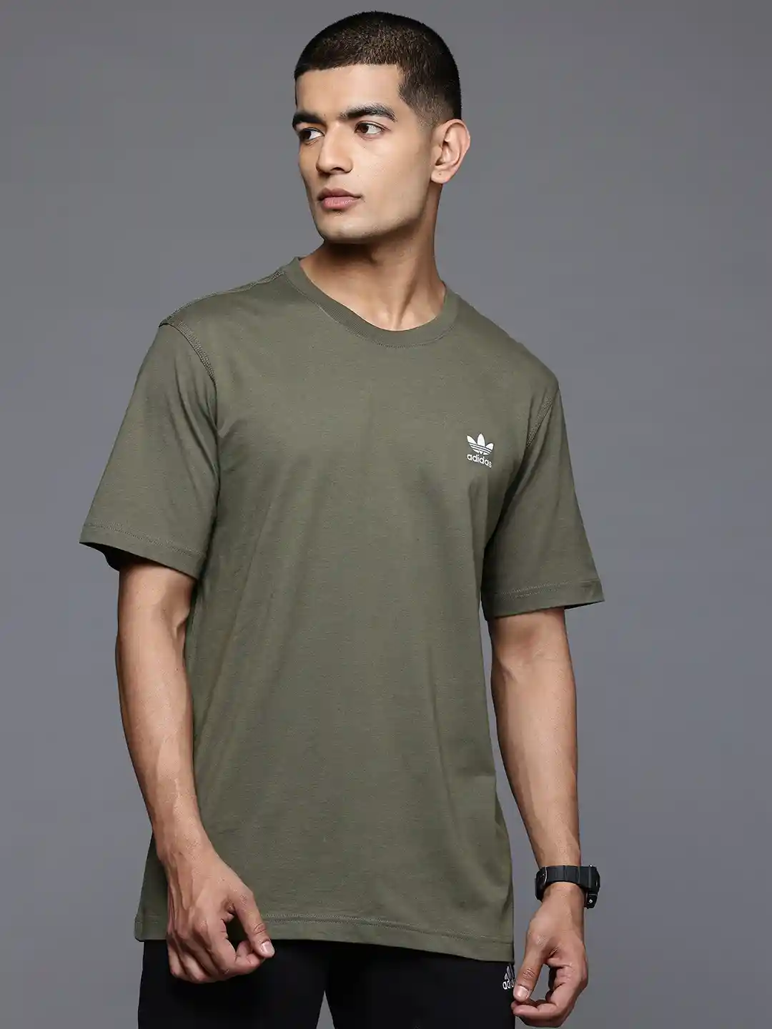 Adidas Originals Adidas Army Green T Shirt Crew Tshirts Olive