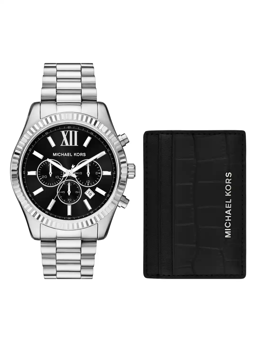 Buy Michael Kors Men Lexington Watch with Card Holder Gift Set