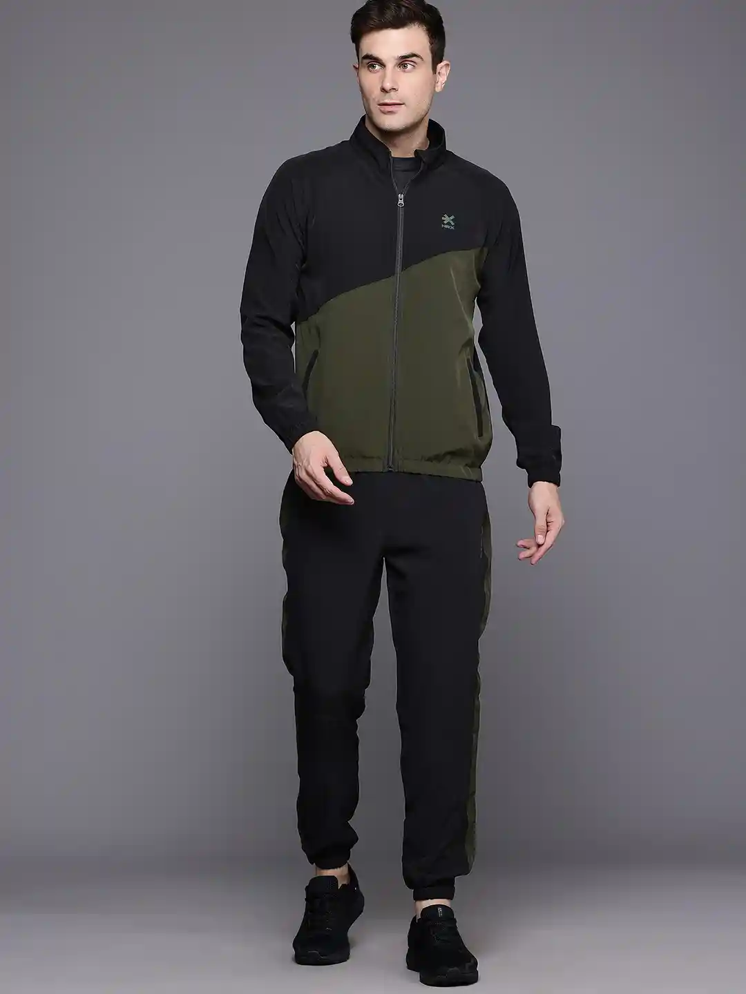 Buy HRX by Hrithik Roshan Rapid-Dry Colourblock Running Track Suit