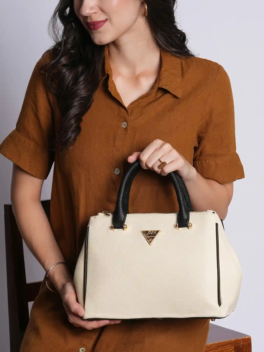 Buy LAVIE Signature Women Columbia 3C Satchel Handbag Handbags