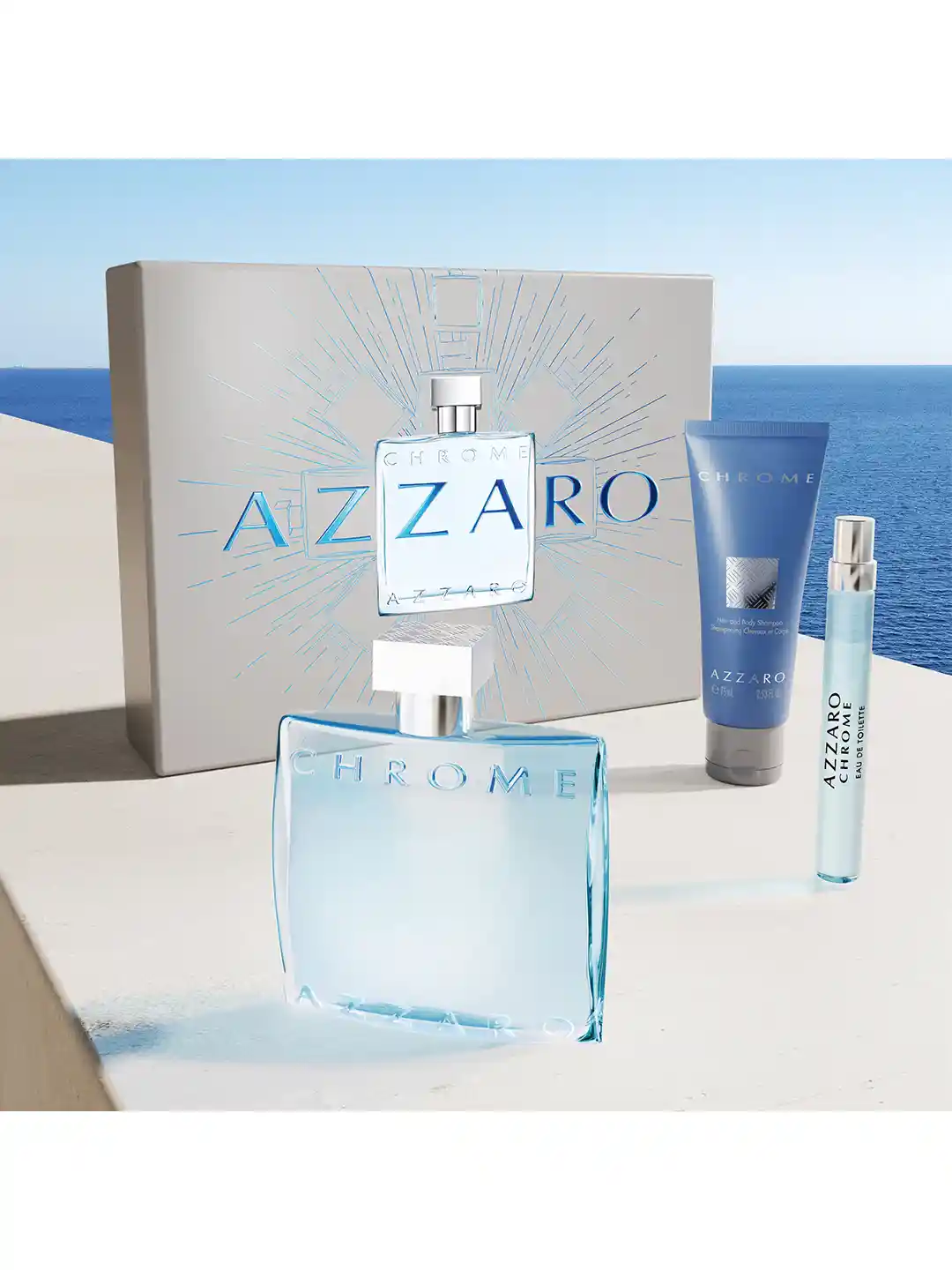 Buy Azzaro Men Chrome Fragrance Gift Set Fragrance Gift Set for
