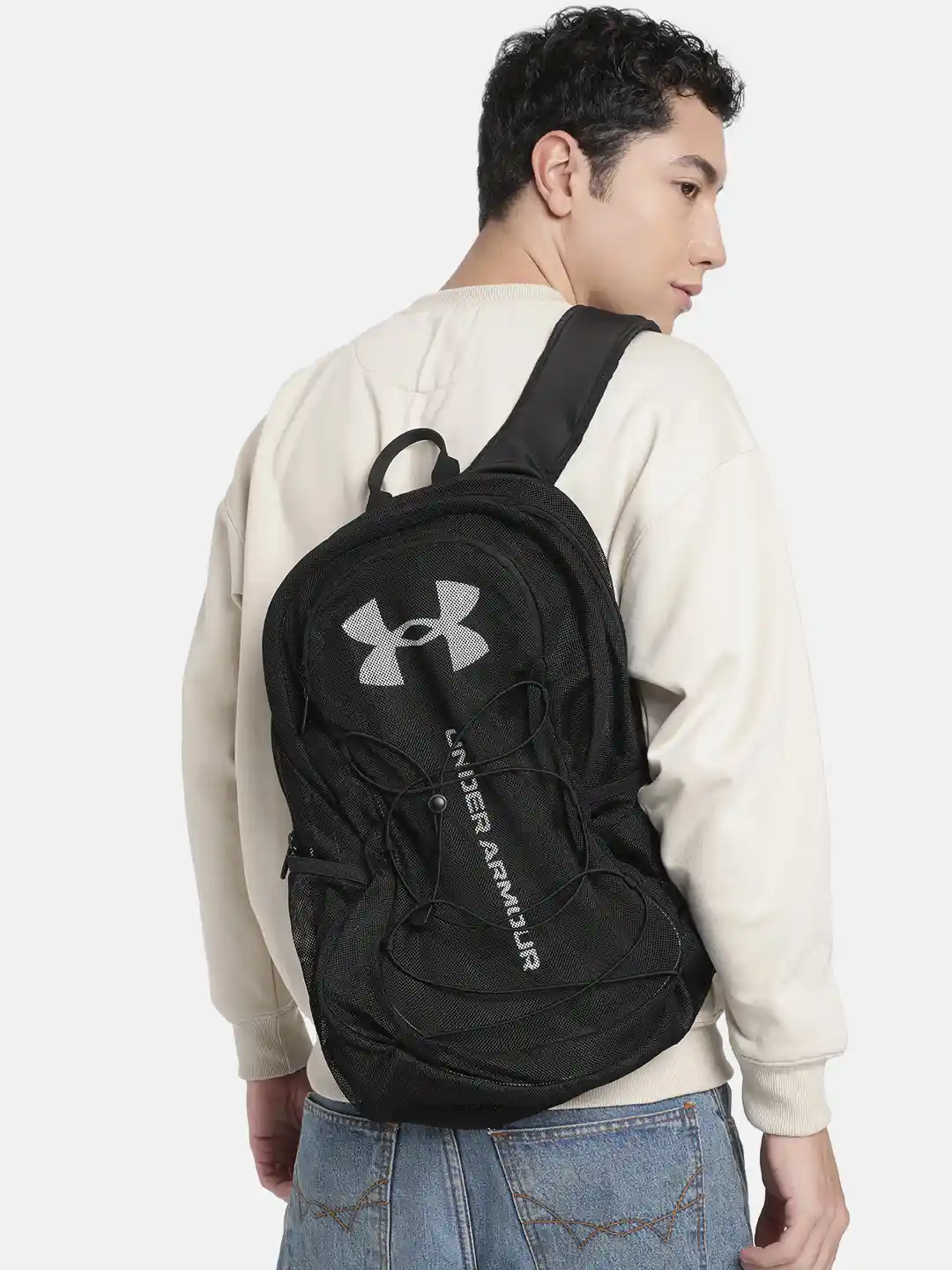 Buy UNDER ARMOUR Unisex Hustle Mesh Backpack Backpacks for
