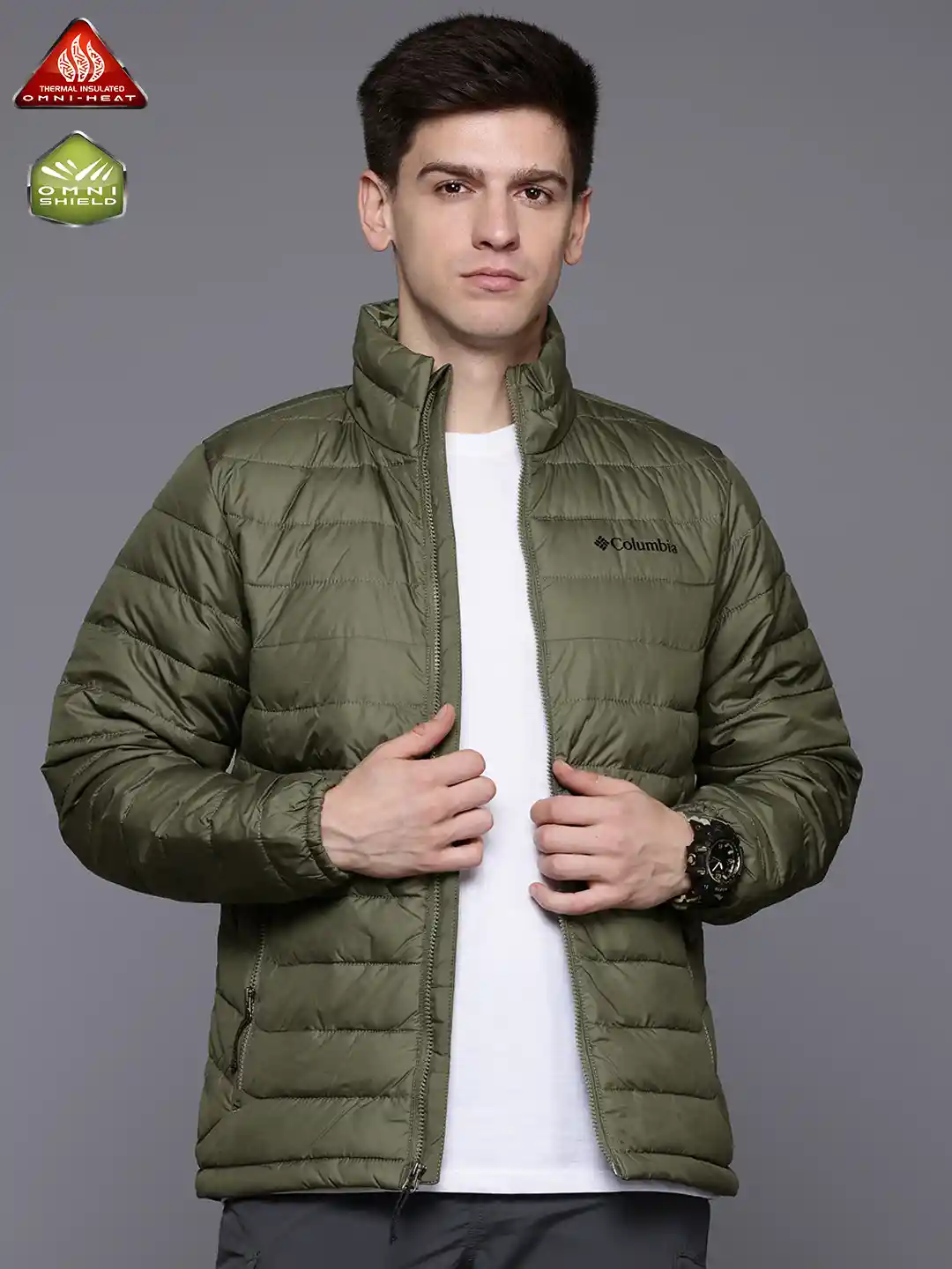 Buy Columbia Men Powder Lite II OmniHeat Jacket Jackets for Men