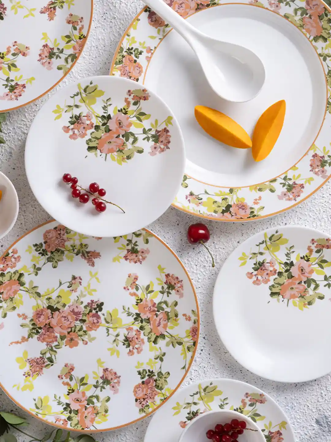 Borosil Yellow Dinnerware Sets 19 Pieces Dinner Set Borosil