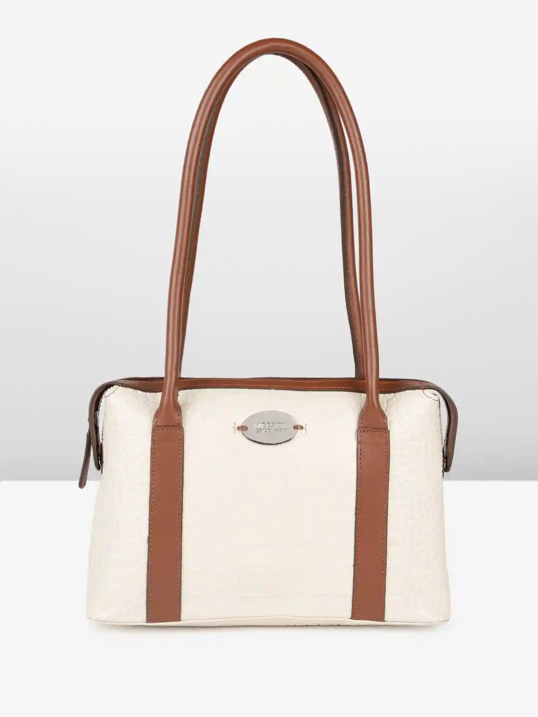 Hidesign KENDALL Croc Textured Leather Shoulder Bag