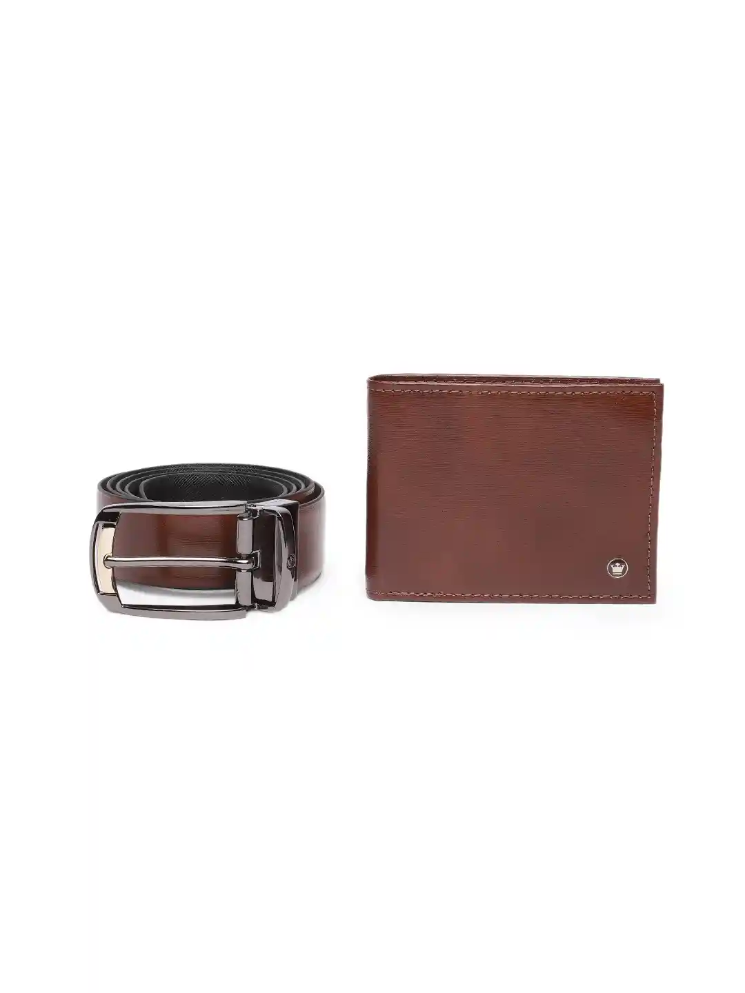 Buy Louis Philippe Men Accessory Gift Set of Leather Wallet Belt