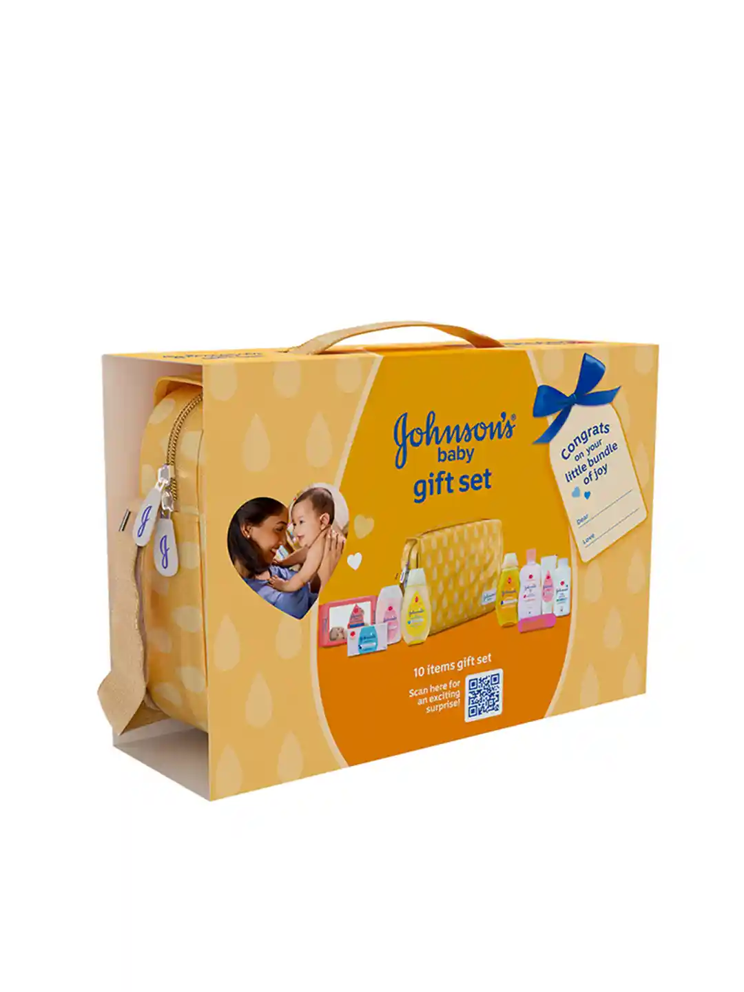 Buy Johnsons 10Pcs Baby Care Gift Set Orange Baby Care Kit for