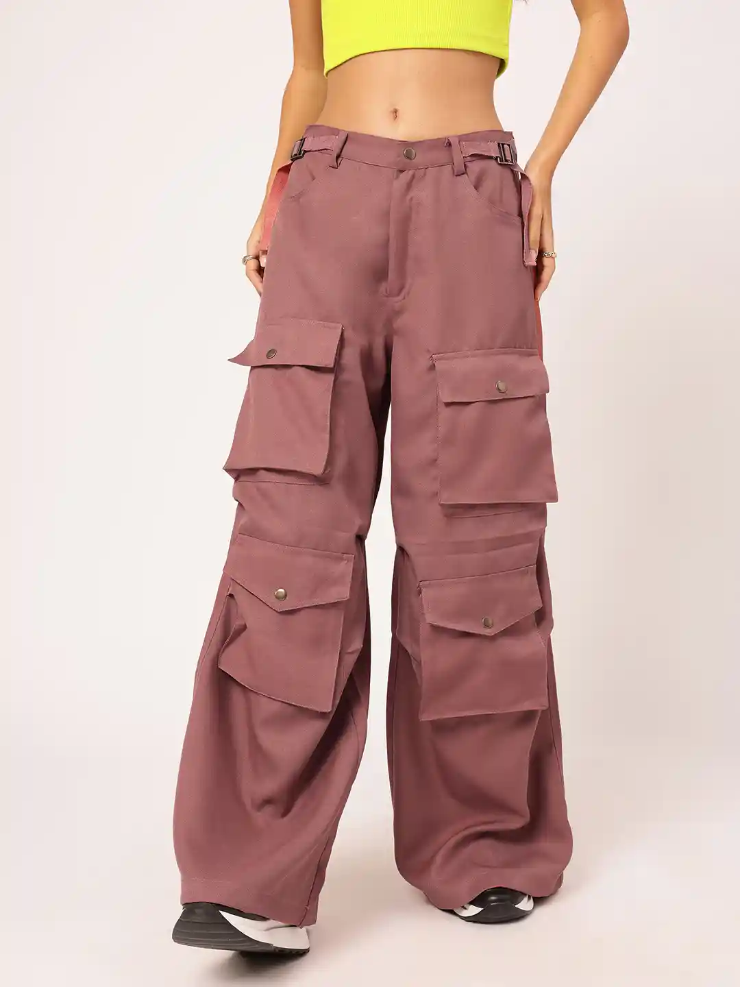 Buy DressBerry Women Relaxed Fit Cargo - Trousers for Women