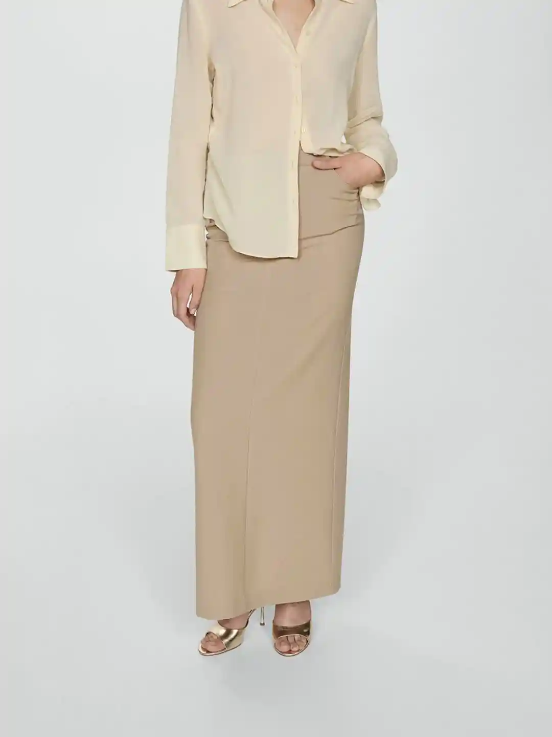 Buy MANGO Straight Maxi Formal Skirt Skirts for Women 30549922