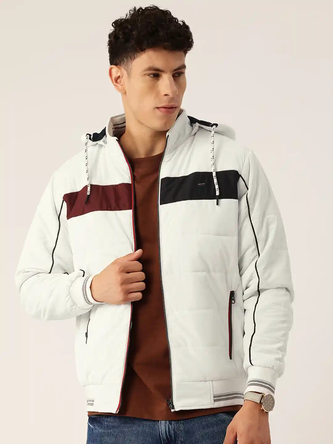 Buy Monte Carlo Striped Padded Jacket Jackets for Men 30585476