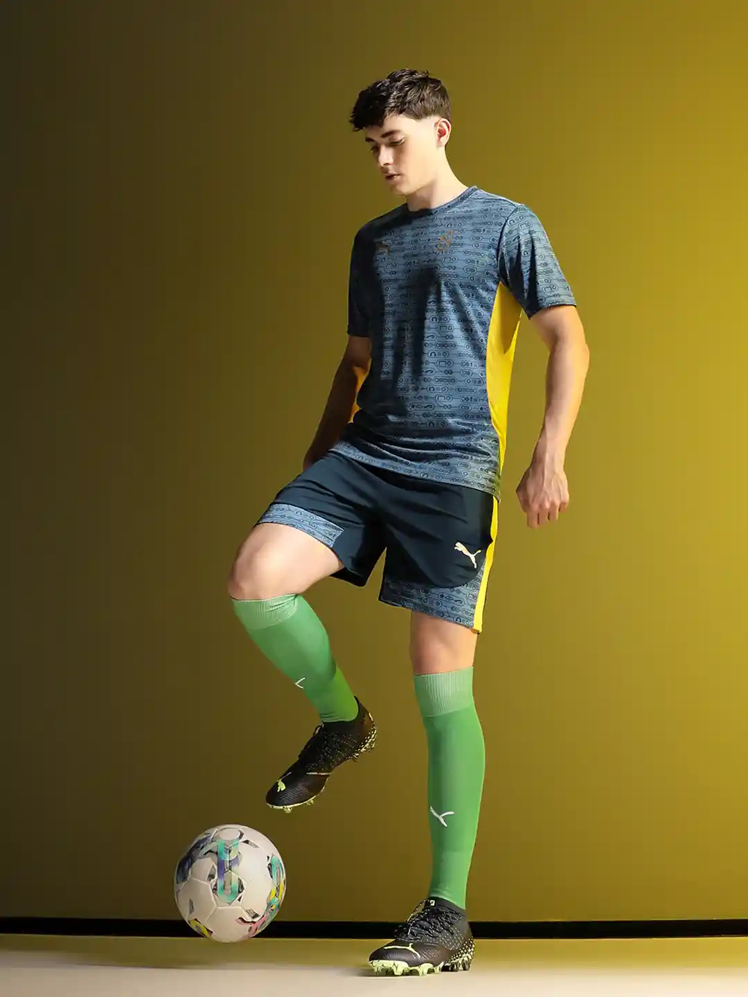 Football Puma Green Shorts PUMA Football Shorts TeamGOAL Green