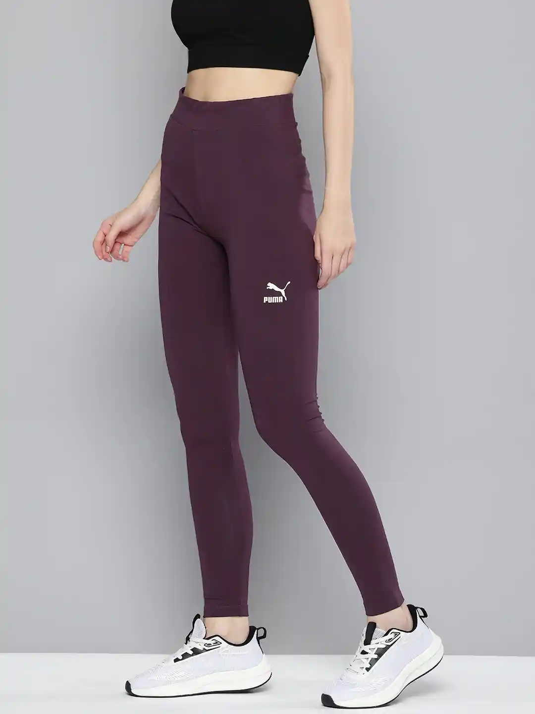 Nike Leg A See Leggings Burgundy Puma Women Classics Tight Fit