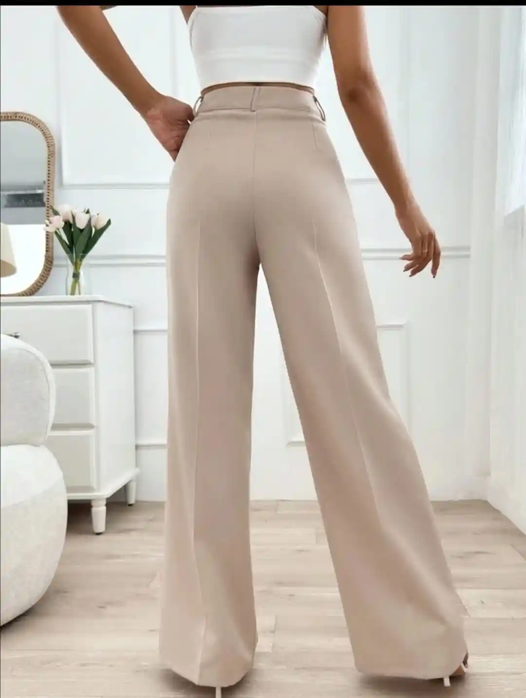 Korean Pants Outfit Women Buy Next One Women Beige Pleated Korean