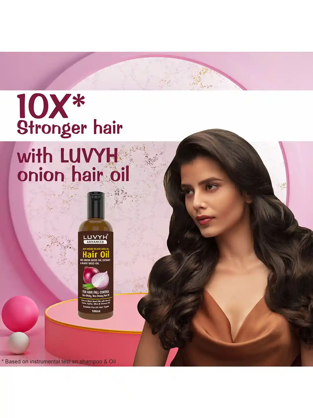 Buy LUVYH Red Onion Black Seed Hair Oil 100ml Hair Oil for