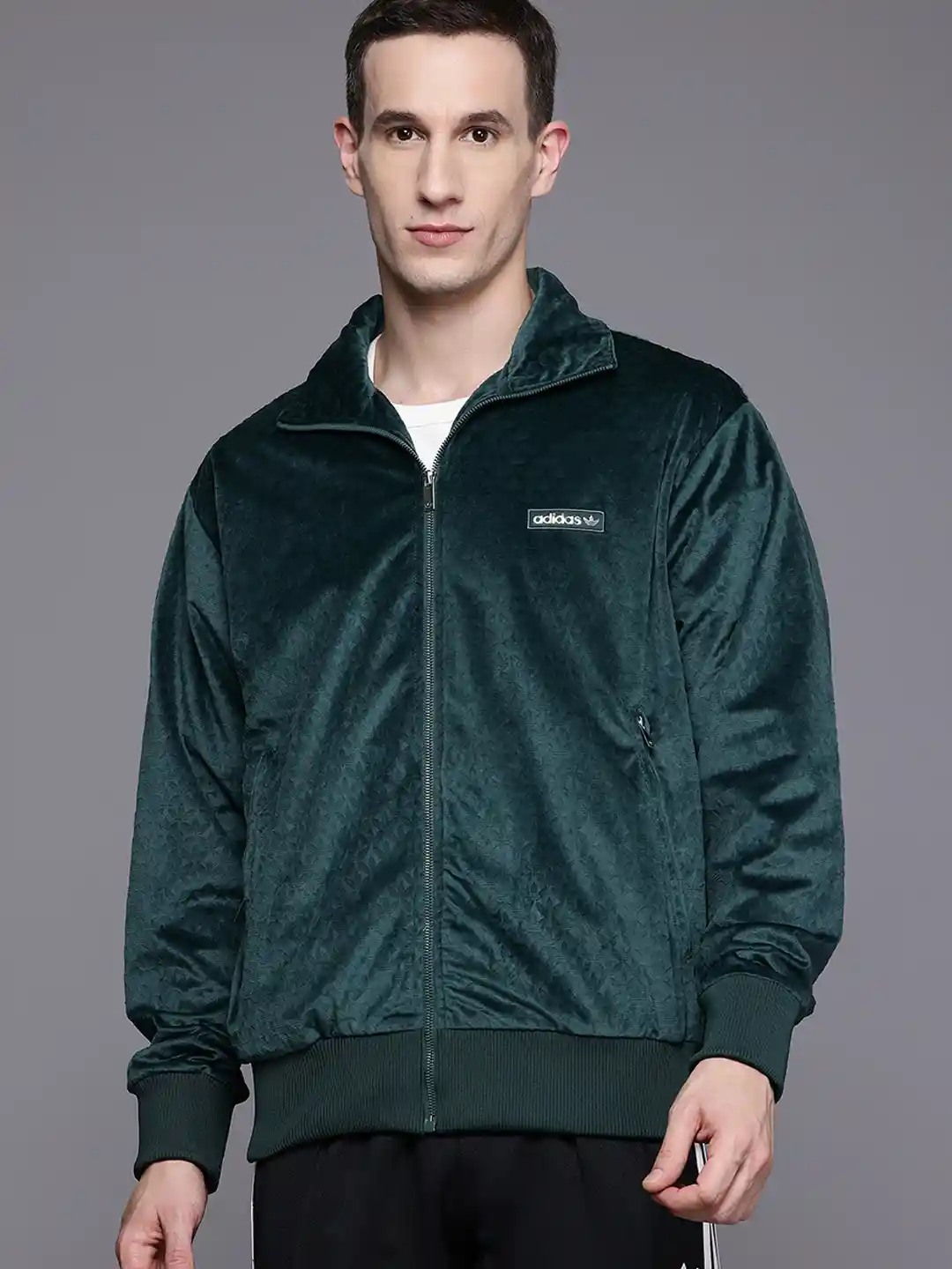 ジャケット・アウター OVO Monogram Velour Track Jacket Louis Vuitton Black Velour Monogram Track Jacket – Savonches
