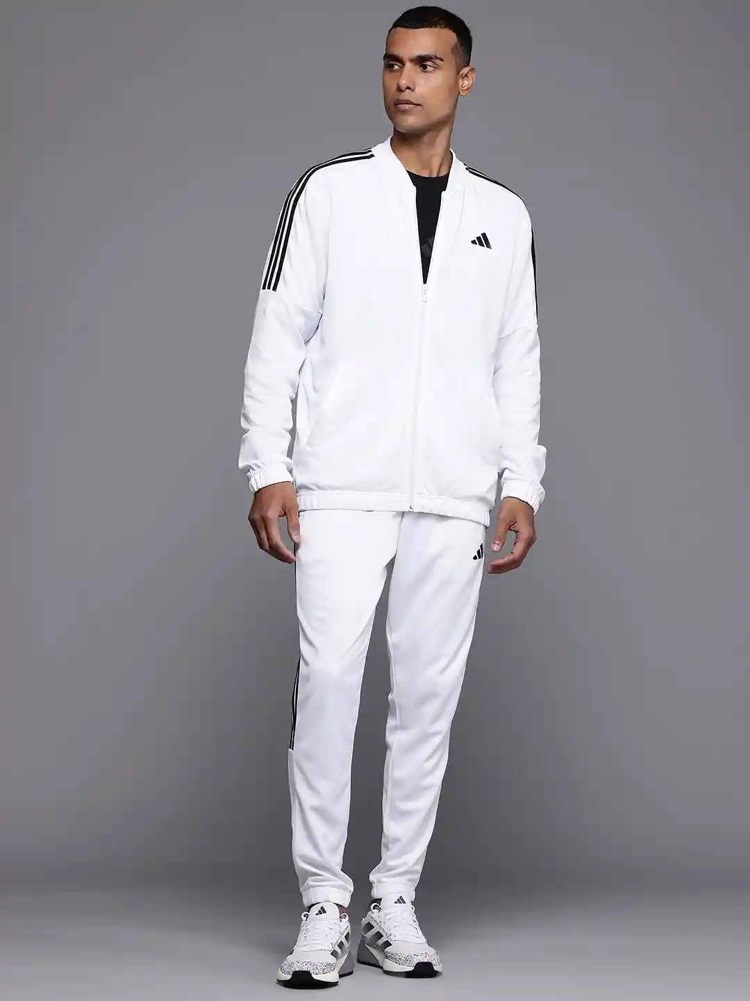 Adidas Jacket Adidas Tracksuit Mens White ADIDAS NS LYCRA STRIP