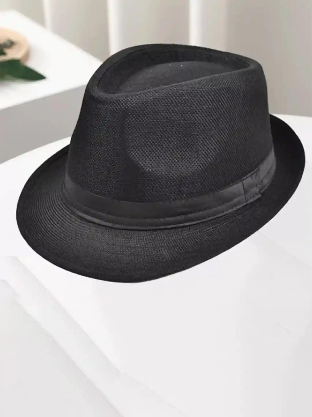 Buy Infispace Men Cotton Printed White Self Design Fedora Hat