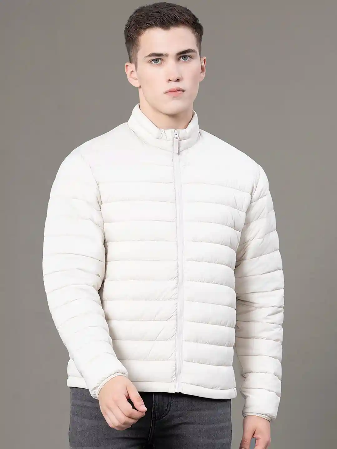 Turtle Neck Mens White Overcoat Buy Calvin Klein Men White - Main Image