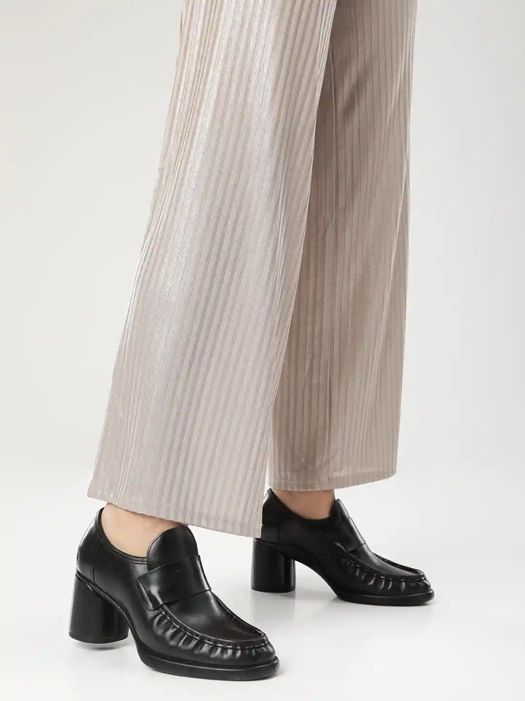 Buy ECCO Women Sculpted LX 55 Leather Work Heeled Loafers Casual