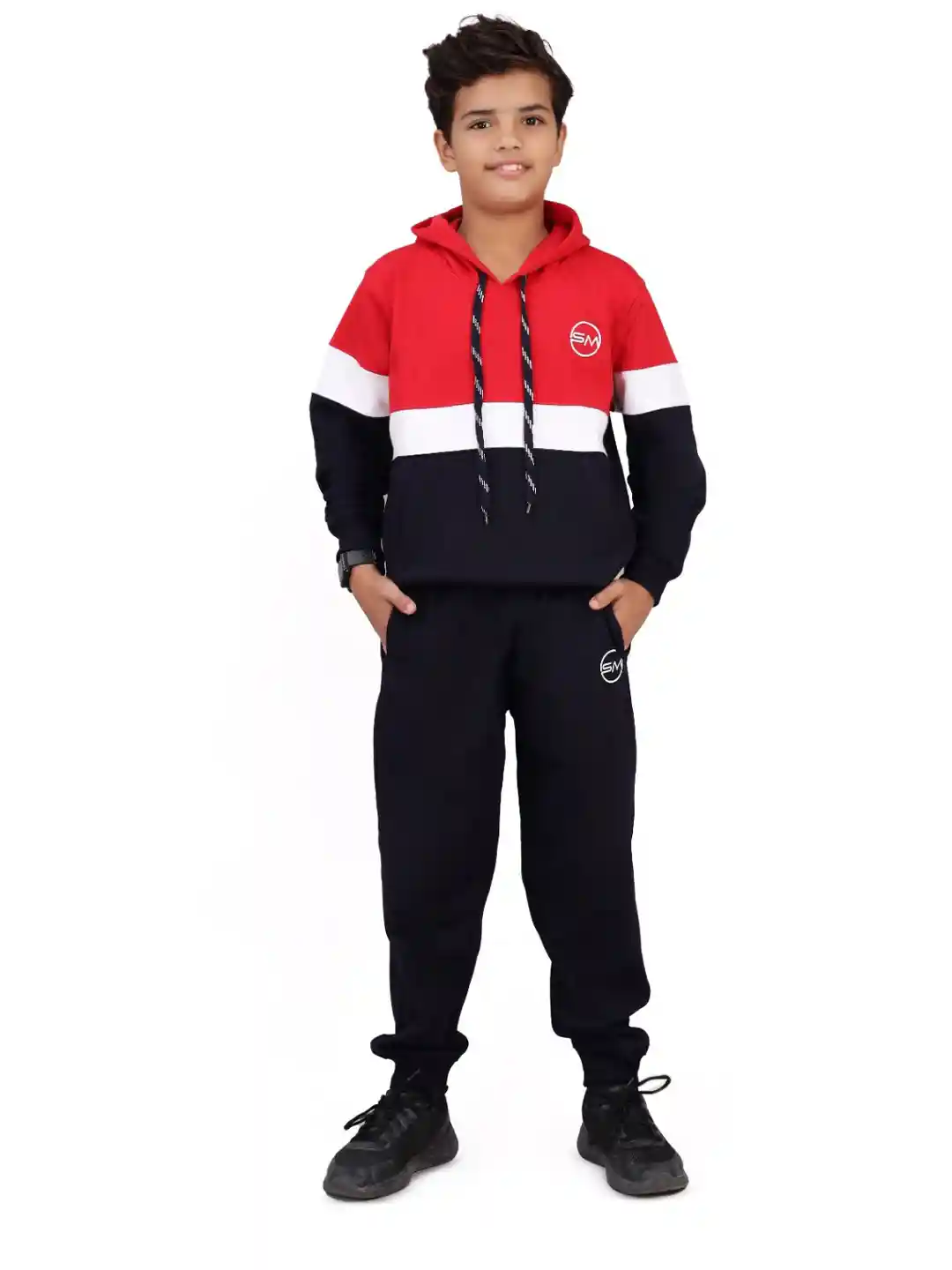 Buy SMSHOPMORE Hoodie Tracksuit for Boy's, Lint Free Fabric