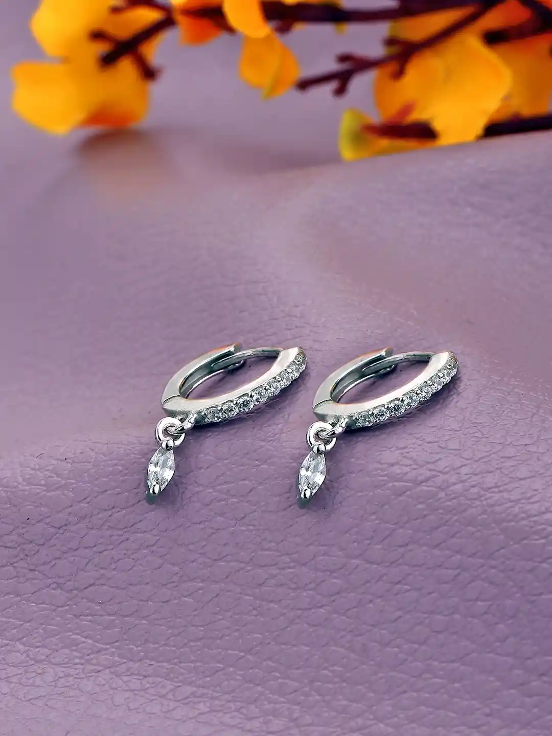 925 Sterling Silver CZ Drop Earring