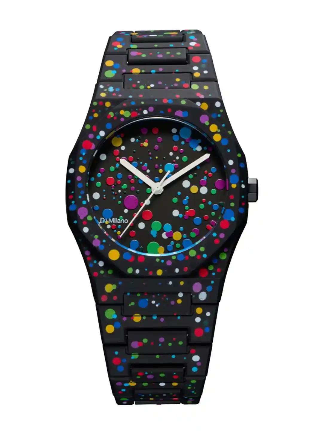 Buy D1 Milano Unisex Polycarbon Black Dial Quartz Analog Watch