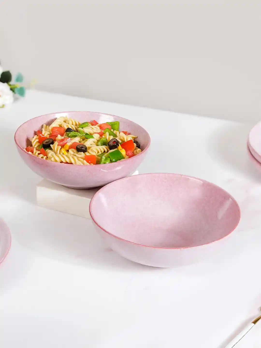 Buy Nestasia Set Of Pink Ceramic Serving Bowls-1L Bowl for