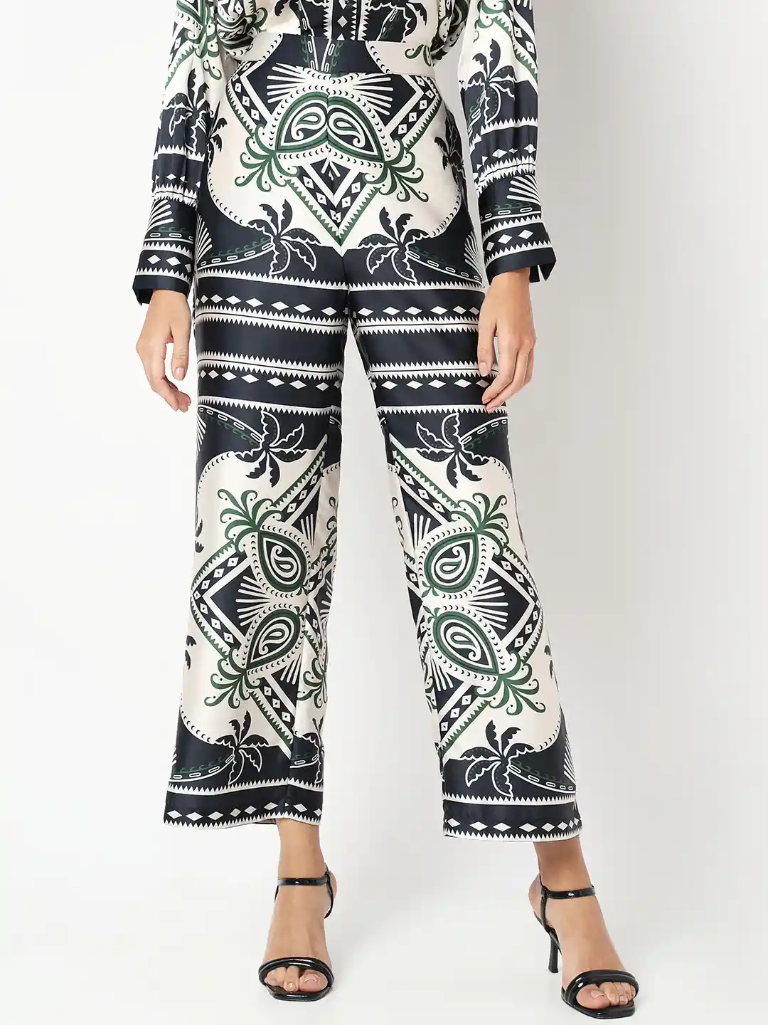 Buy Vero Moda Women Ethnic Motifs Printed Straight Fit High-Rise