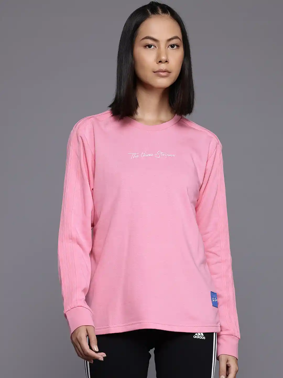 Buy ADIDAS Typography Printed Sweatshirt Sweatshirts for Women