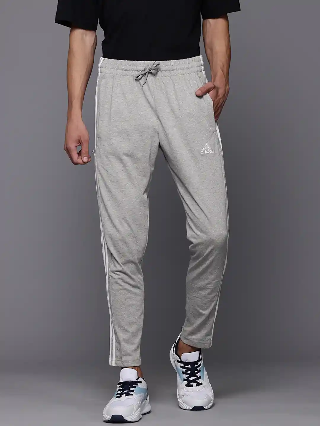 Buy ADIDAS Men 3-Stripes Single Jersey TO Training Track Pants