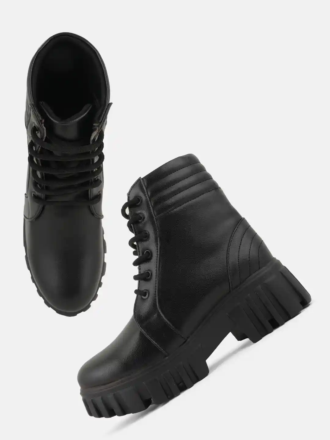 Buy The Roadster Lifestyle Co Women Lace-Up Block-Heeled Chunky