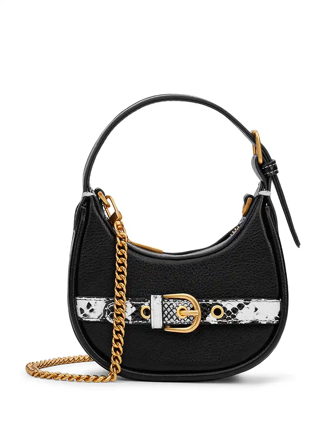 Buy MIRAGGIO Celeste Black Top Handle Crossbody Bag With
