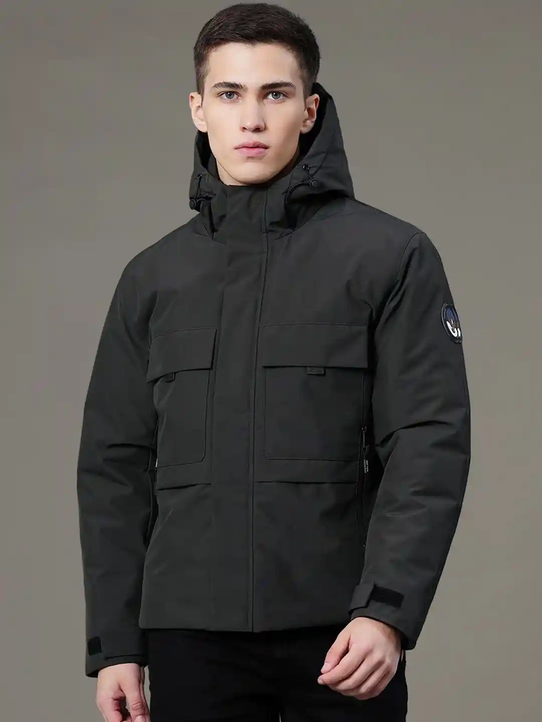 Buy Red Tape Men Olive Solid Padded Jacket Jackets for Men
