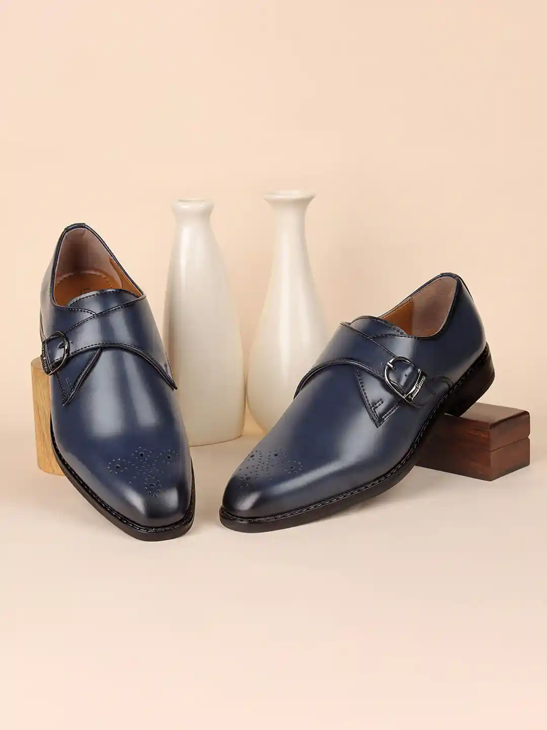 LOUIS STITCH Men Formal Slip-On Monk Shoes