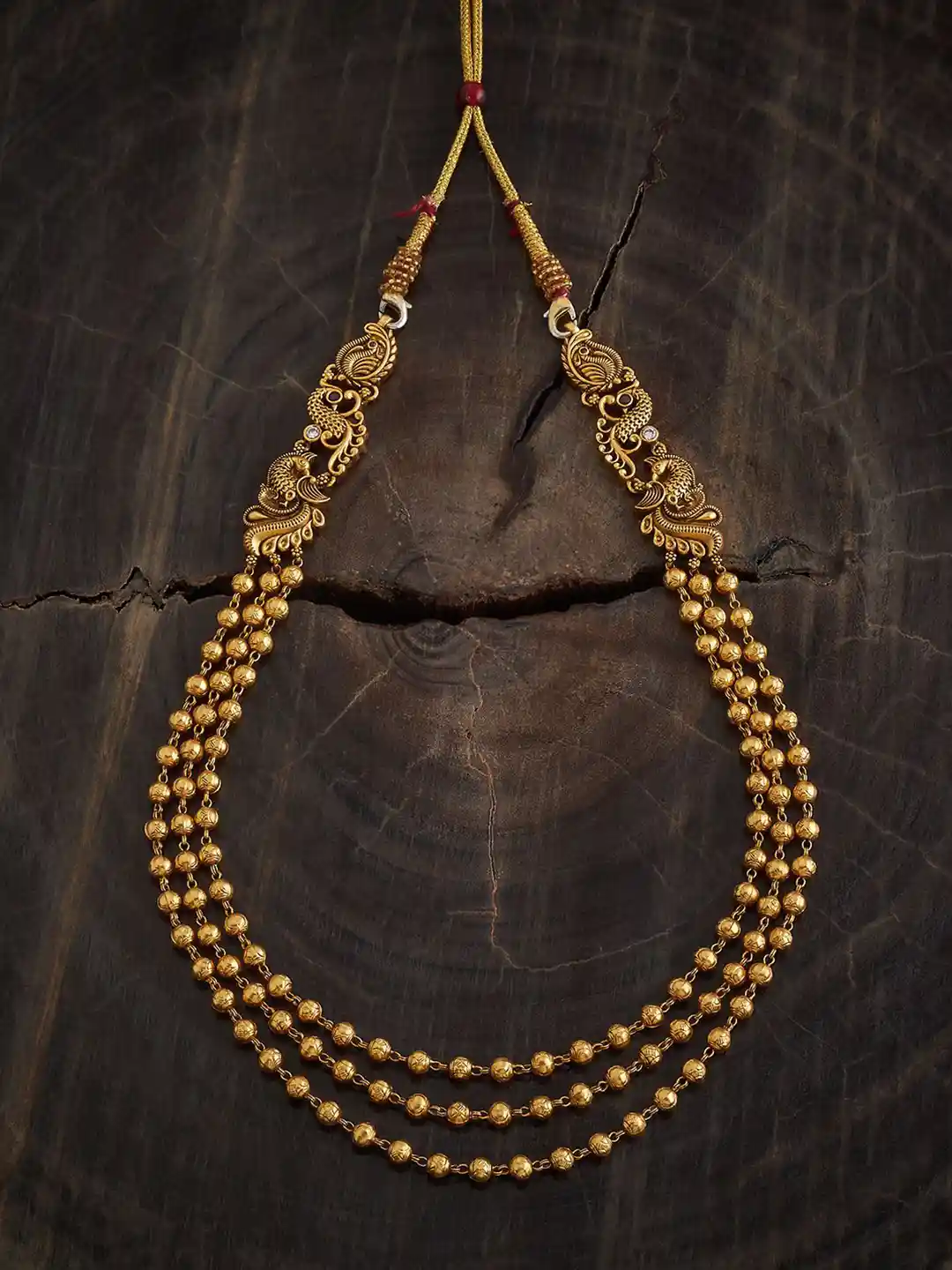 Buy Kushal's Fashion Jewellery Pure Silver Gold-Plated Temple