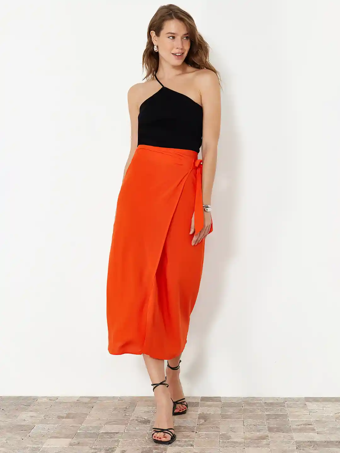 Trendyol Midi-Length Wrap Skirt
