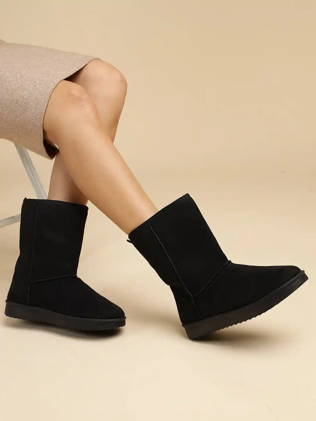 Buy Truffle Collection Women Calf-Length Winter Boots Boots for