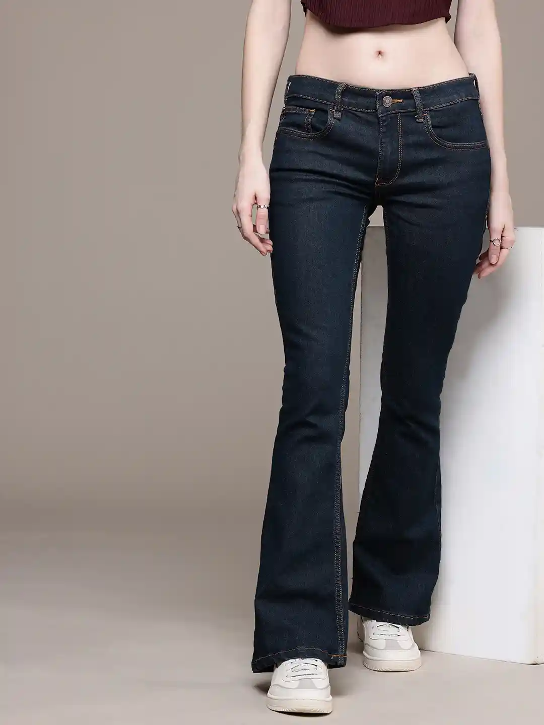 Buy The Roadster Life Women Skinny Bootcut Fit Low-Rise