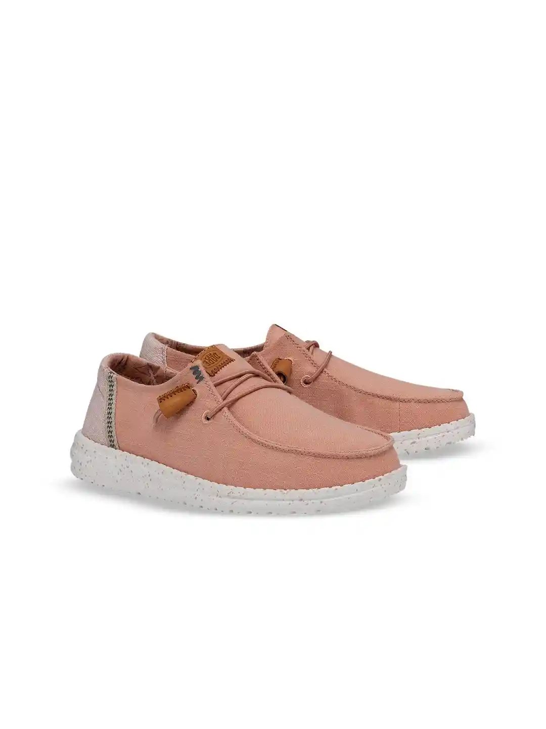 Buy HEYDUDE Women Wendy Washed Woven Design Slip-on Stretch-Lace