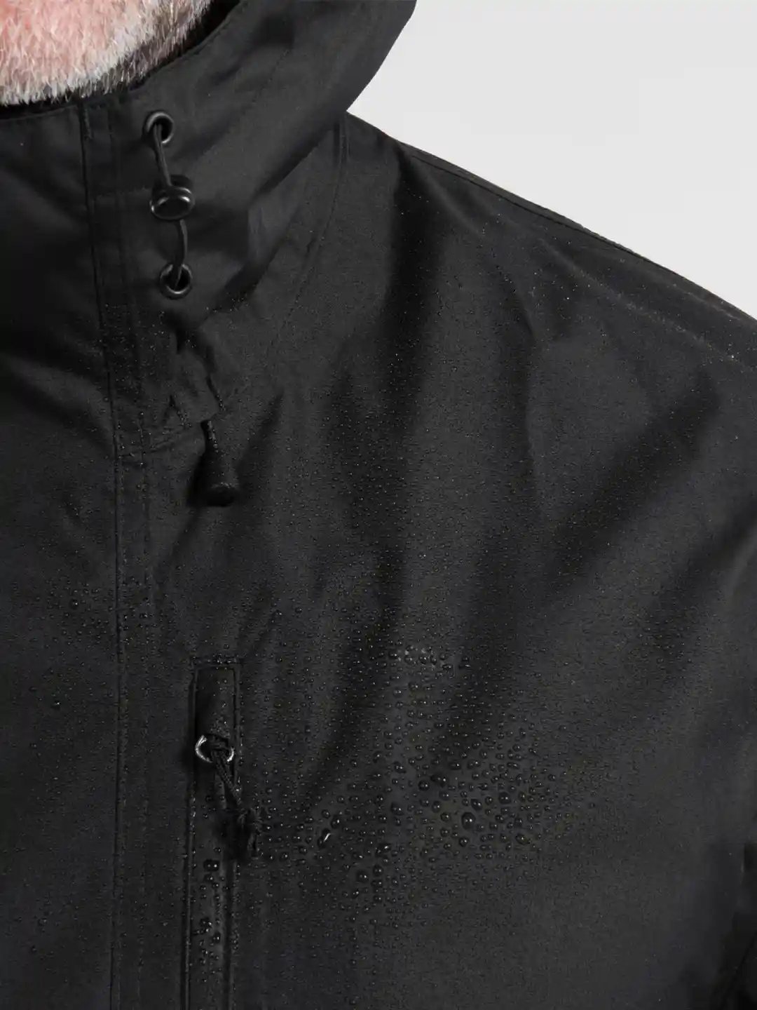 Buy Decathlon QUECHUA Men Black Waterproof Hiking Rain Jacket